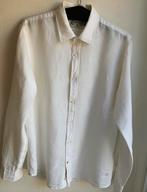 Schotch & Soda wit heren linnen overhemd maat M, Ophalen of Verzenden, Zo goed als nieuw, Wit