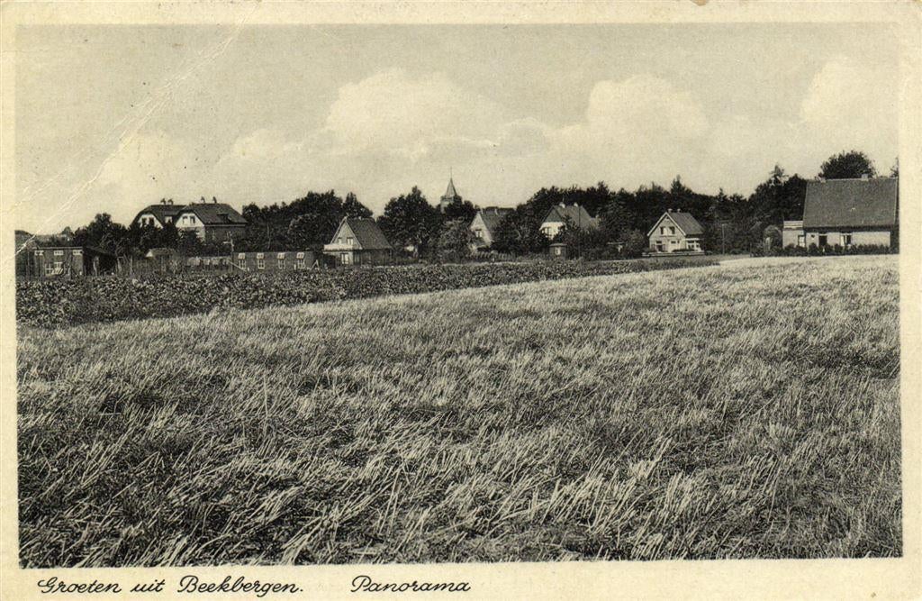 Groeten uit Beekbergen. - Panorama - B-keus - 1941gelopen, Ophalen of Verzenden, Voor 1920, Gelopen, Gelderland