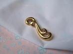 Broche Napier/ sierlijke krullen model, Sieraden, Tassen en Uiterlijk, Verzenden, Gebruikt, Overige kleuren, Overige materialen