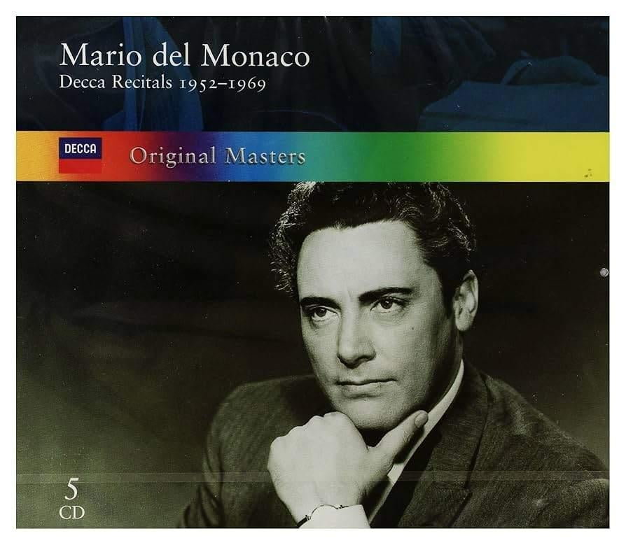 MARIO DEL MONACO Decca recitals 5 - CD BOX COMPLETE, Gebruikt, Boxset, Ophalen of Verzenden, Romantiek