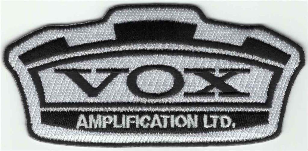 VOX Amplifiers stoffen opstrijk patch embleem, Verzamelen, Ophalen of Verzenden, Nieuw, Kleding