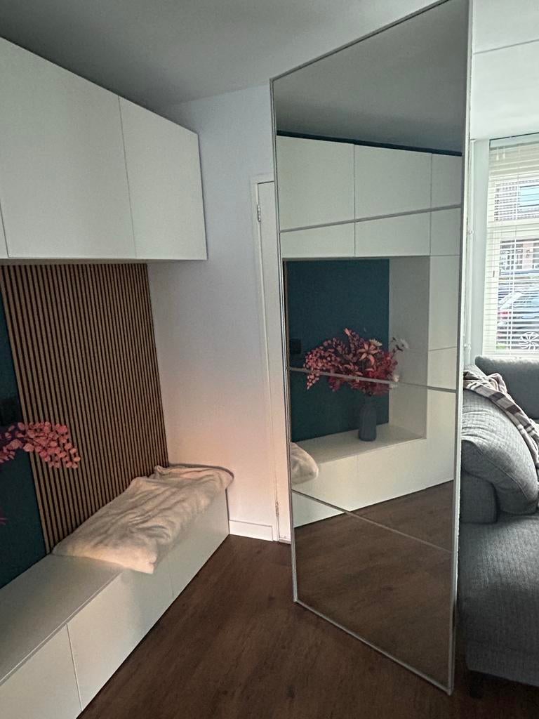 4x IKEA Pax kast deuren (2 spiegel, 2 wit) - Compleet, Huis en Inrichting, Kasten | Kledingkasten, Zo goed als nieuw, 200 cm of meer