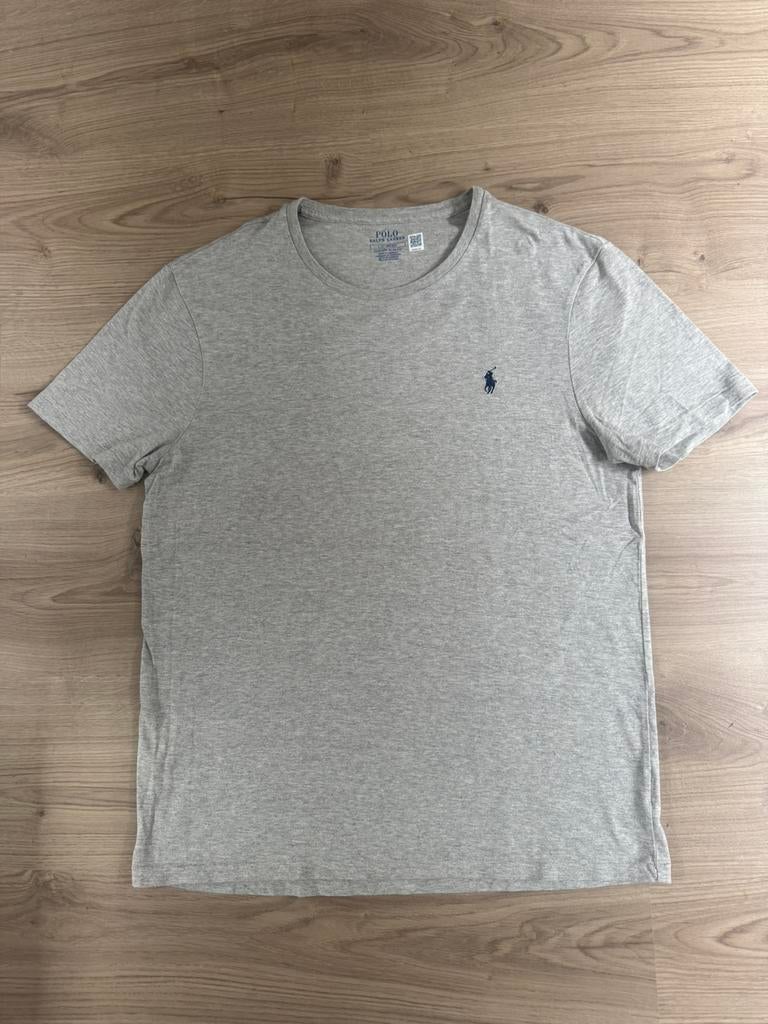 Polo Ralph Lauren slim fit t-shirt, maat L, grijs, Kleding | Heren, T-shirts, Ophalen of Verzenden, Zo goed als nieuw, Maat 52/54 (L)