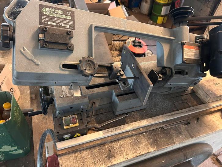 Lintzaagmachine bandzaag hbm, Doe-het-zelf en Verbouw, Gereedschap | Zaagmachines, Zo goed als nieuw, Lintzaag, 1200 watt of meer