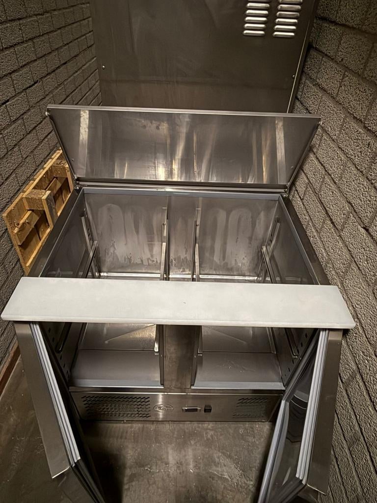 Horeca Saladette Koeling - RVS Werkbank met Gekoelde Opslag, Ophalen, Gebruikt, Koelen en Vriezen