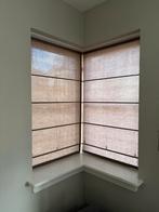 Vijf vouwgordijnen, lichtbruin, Ophalen, Gebruikt, Bruin, 100 tot 150 cm