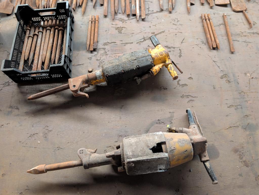 luchthamers/sloophamers/stalen beitels (gehard), Ophalen, Gebruikt