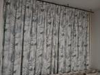 Gordijnen met bladprint, 320 cm breed, Huis en Inrichting, Gebruikt, Ophalen of Verzenden, Natuurlijk, Bladprint, 200 cm of meer