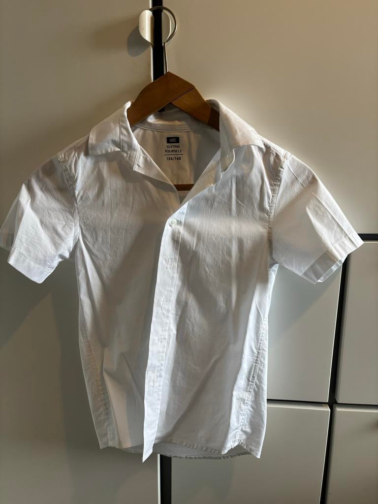 Wit overhemd WE SUITING YOURSELF maat 134/140, Kinderen en Baby's, Kinderkleding | Maat 134, Ophalen of Verzenden, Gebruikt, Jongen