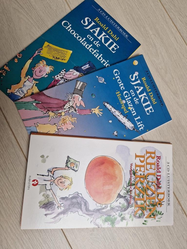 3 x roald dahl luisterboeken cd's hoorspel luisterboek, Ophalen of Verzenden