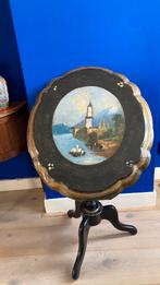 Klaptafel met schilderij landschap, Ophalen