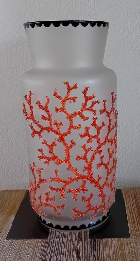 Art Deco vaas Thomas Webb & Sons Coralene vaas, Ophalen of Verzenden