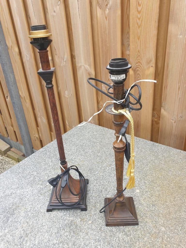 Lampenvoeten van metaal., Huis en Inrichting, Lampen | Tafellampen, Ophalen, Metaal, Minder dan 50 cm