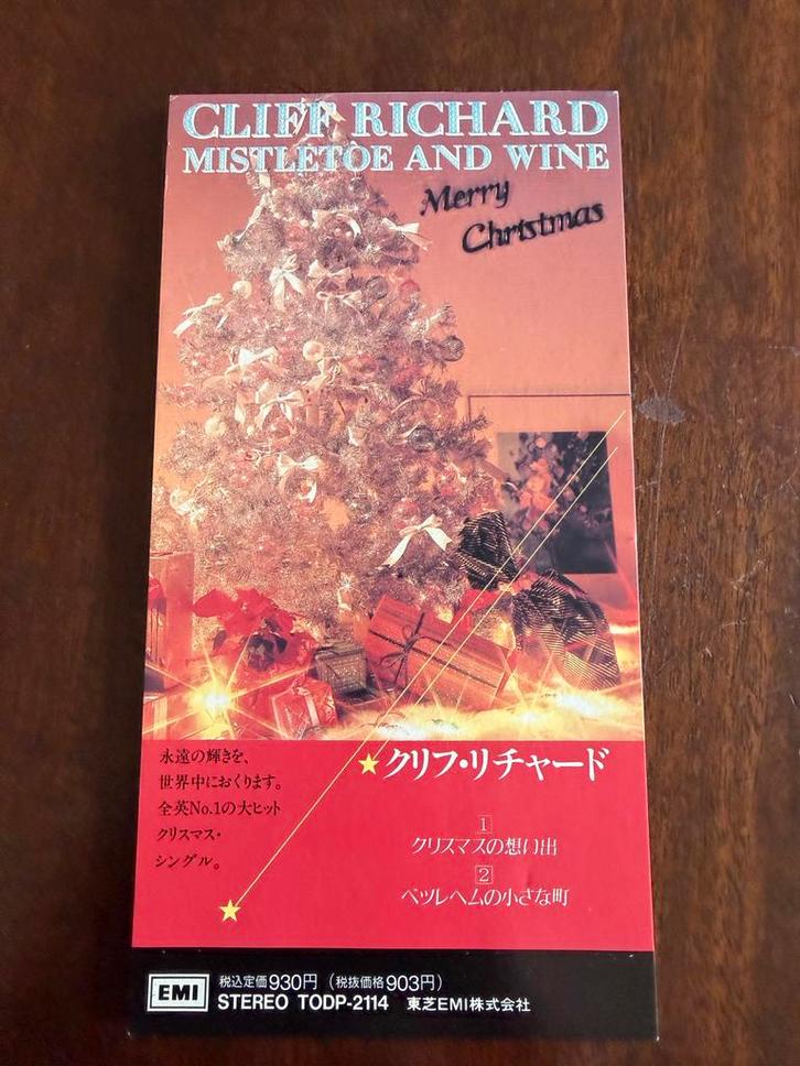 Cliff Richard - Mistletoe and Wine 3" CD Single Japan, Cd's en Dvd's, Cd's | Overige Cd's, Zo goed als nieuw, Ophalen of Verzenden