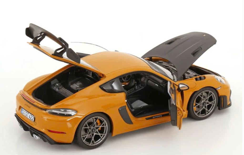 Porsche Cayman GT4 RS Weissach Bruin 2023 1/18 NOREV 187252, Hobby en Vrije tijd, Modelauto's | 1:18, Verzenden, Nieuw, Auto, Norev