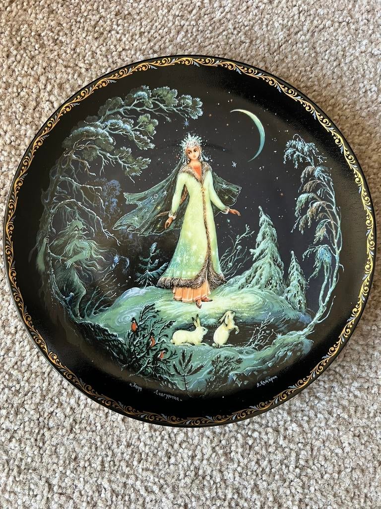 Porselein wandbord een Russische Legende/Sprookje, Antiek en Kunst, Ophalen of Verzenden