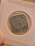 Nederland 5 cent 1942 Zink Vierkant, Verzenden, Koningin Wilhelmina, Overige waardes, Losse munt
