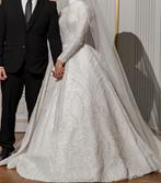 !Unieke Designer Bruidsjurk (maat S)!, Ophalen, Zo goed als nieuw, Wit, Trouwjurk