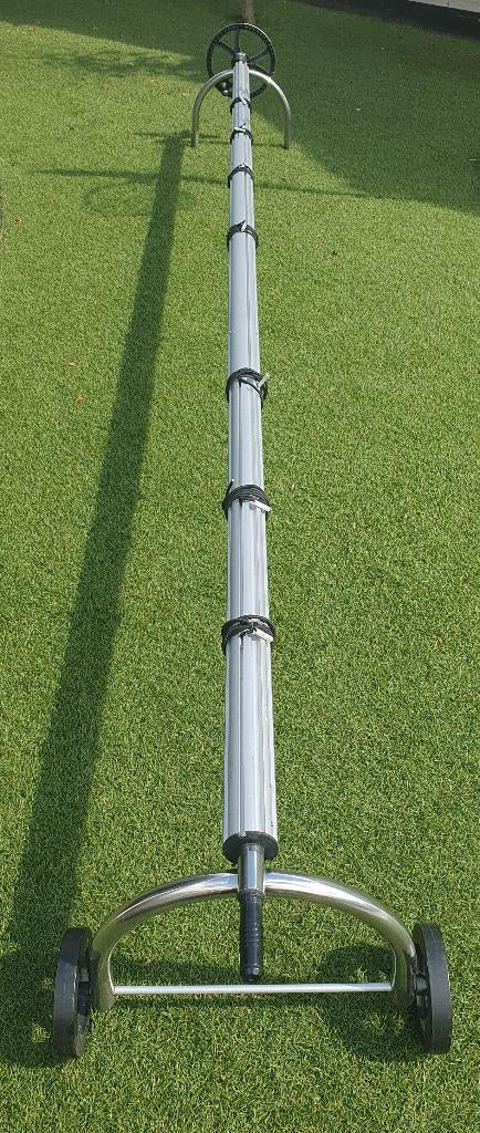 Zwembad alu oprolsysteem. In breedte verstelbaar tot ~4.8m, Tuin en Terras, Zwembad-toebehoren, Ophalen, Gebruikt, Afdekzeil