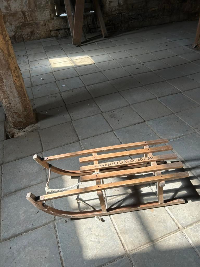 Slee, Kinderen en Baby's, Speelgoed | Buiten | Sleeën, Ophalen, Zo goed als nieuw, Hout