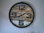 Stoere wandklok als nieuw, Huis en Inrichting, Woonaccessoires | Klokken, Ophalen, Zo goed als nieuw, Wandklok