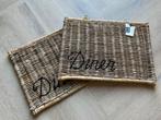 2x Rivièra Maison rieten placemats 'Diner' - Nieuw, Huis en Inrichting, Ophalen, Nieuw