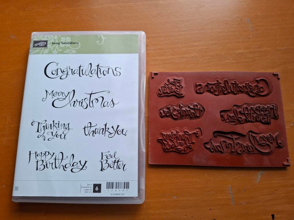 Diverse stamping up stempels en dies, Ophalen of Verzenden, Gebruikt, Overige typen