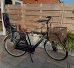Gazelle Bloom C7 L57 Black S7 (Mat) met kinderzitjes en krat, Fietsen en Brommers, Ophalen, Versnellingen, 56 cm of meer, Zo goed als nieuw