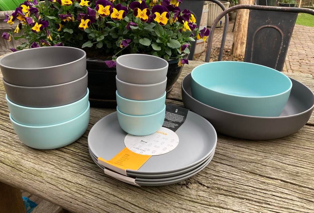 Royal VKB buitenservies: schalen en borden va € 1,50, Ophalen of Verzenden, Zo goed als nieuw