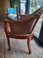 Rieten stoel, Ophalen, Bruin, Eén