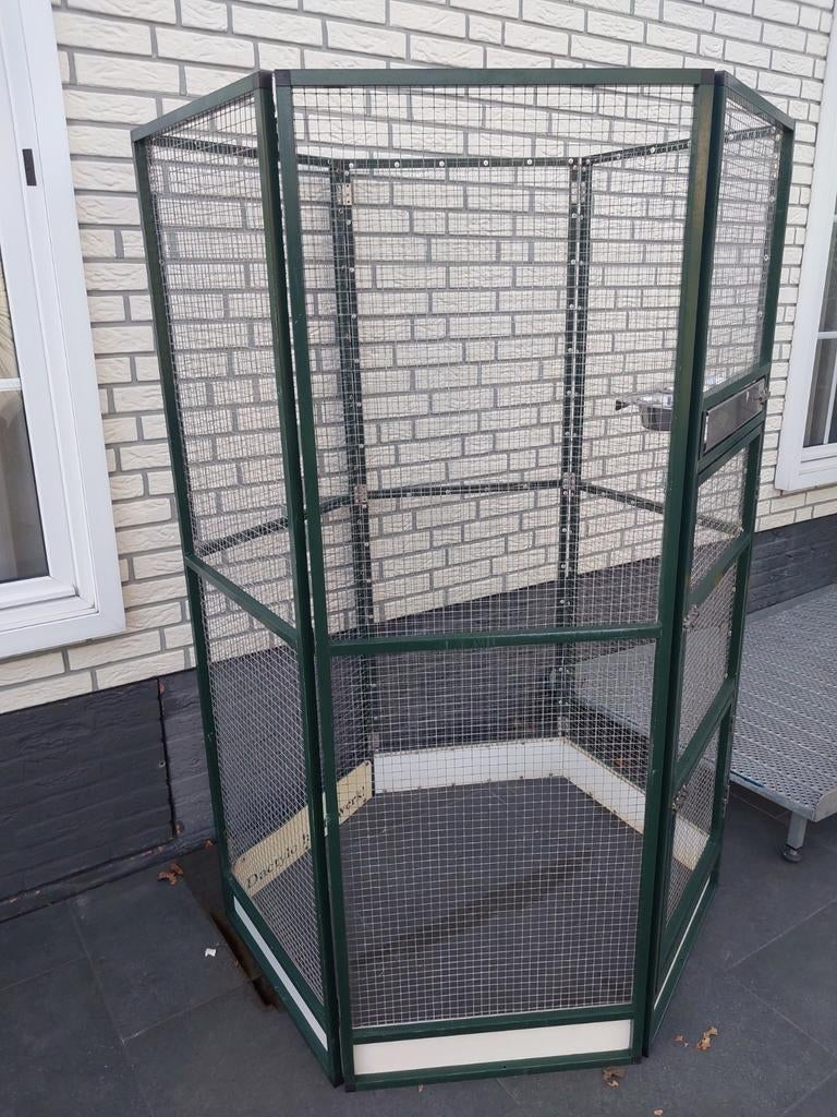 Volière aluminium groen, Ophalen, Gebruikt, Aluminium, Volière