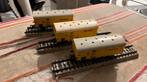 Te koop 3 x bananenwagon van marklin 4509, Hobby en Vrije tijd, Modeltreinen | H0, Wisselstroom, Gebruikt, Rails, Ophalen of Verzenden