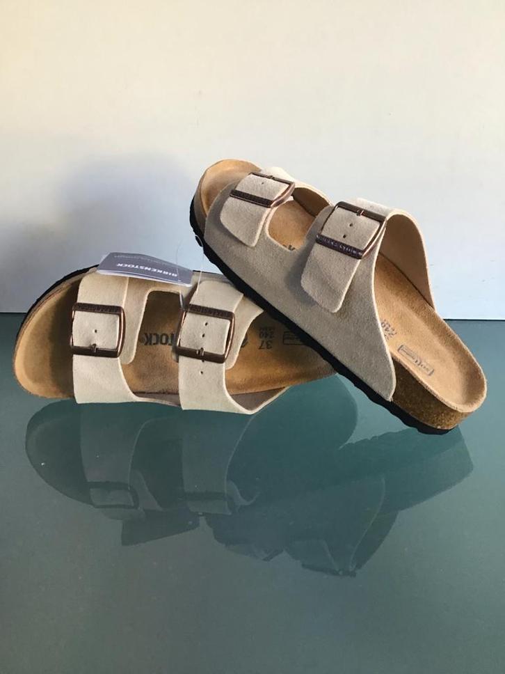 Birkenstock Arizona | Beige 37 | Nieuw | Gratis verzenden, Kleding | Dames, Schoenen, Nieuw, Slippers, Beige, Verzenden