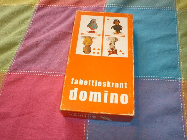 Vintage Fabeltjeskrant domino 1968 is zo goed als nieuw, Hobby en Vrije tijd, Gezelschapsspellen | Overige, Zo goed als nieuw