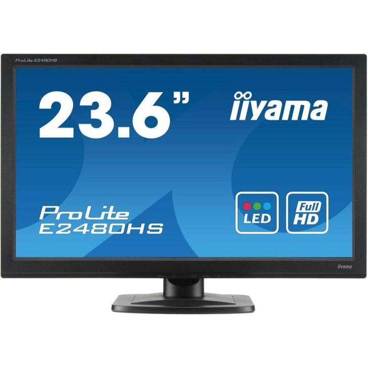 4x Iiyama Prolite E2480HS-B1 monitor | Full HD | 23,6 inch, Computers en Software, Monitoren, Gebruikt, 60 Hz of minder, Full HD