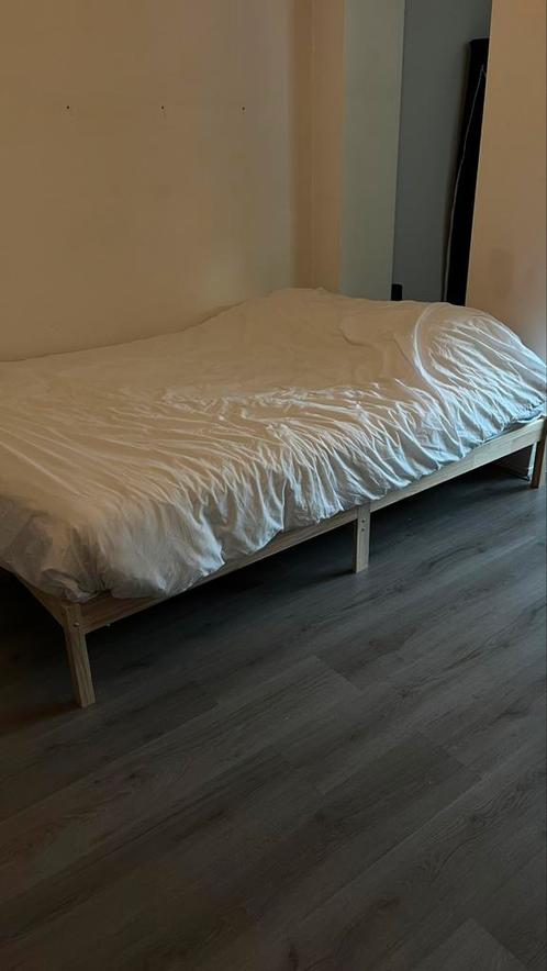 Bed, Huis en Inrichting, Slaapkamer | Bedden, Nieuw, Tweepersoons, 140 cm, 200 cm, Hout, Ophalen