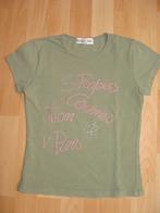 Groen t-shirt, Kinderen en Baby's, Kinderkleding | Maat 134, Meisje, Gebruikt, Ophalen of Verzenden, Shirt of Longsleeve