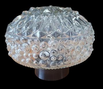 13737 vintage glazen plafonniere plafondlamp lamp plafonier beschikbaar voor biedingen