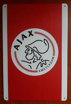 Ajax Amsterdam 20x30 cm Reclamebord, Ophalen of Verzenden, Nieuw, Ajax, Overige typen