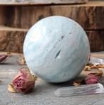 Caribbean Blue Calciet - Aragoniet bol, Ophalen of Verzenden, Mineraal