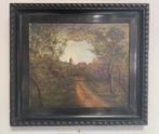 Doorkijkje naar eeuwig dorp. Collectie:“Amstel Hotel”, Antiek en Kunst, Ophalen of Verzenden