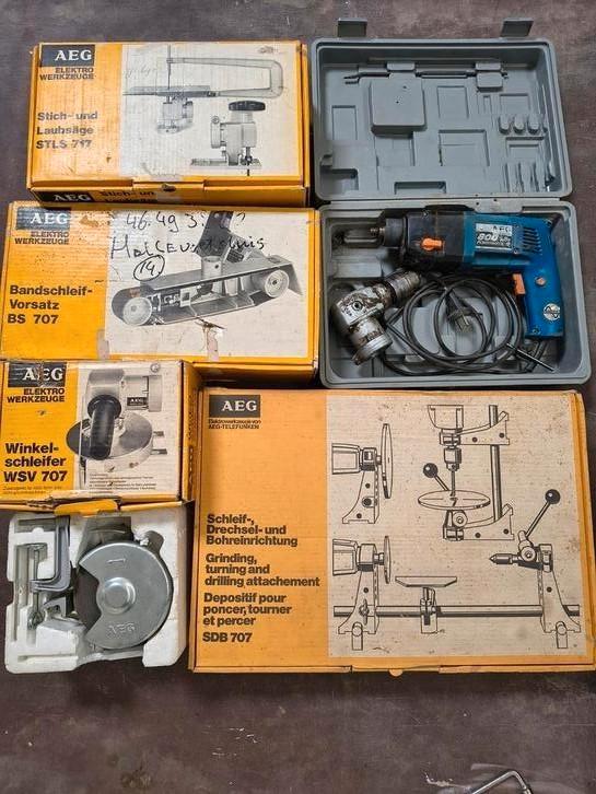 AEG Powermatic 800 incl. diverse toebehoren, Doe-het-zelf en Verbouw, Gereedschap | Machine-onderdelen en Toebehoren, Gebruikt
