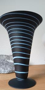 Hand vervaardigde  glazen  design vaas (Unknown designer), Overige kleuren, Ophalen of Verzenden, Minder dan 50 cm, Glas