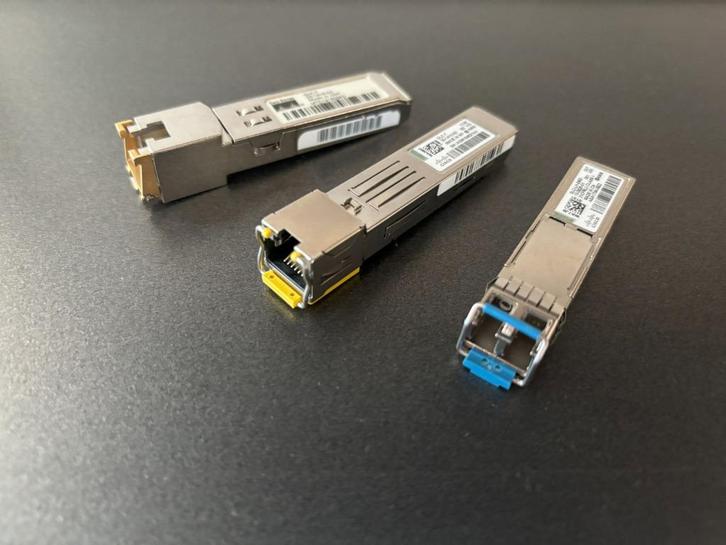 Diverse Cisco SFP's - GLC-LH / GLC-T 1000Mbps/1Gbps, vanaf, Computers en Software, Netwerk switches, Zo goed als nieuw, Ophalen of Verzenden