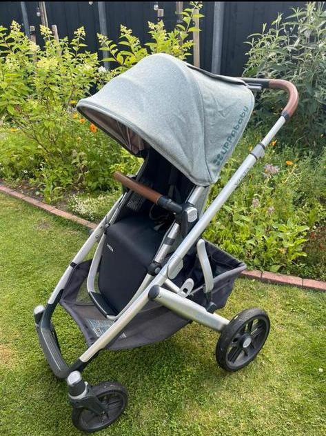 Uppababy Vista kinderwagen Emmett groen, Kinderen en Baby's, Kinderwagens en Combinaties, Gebruikt, Kinderwagen, Overige merken