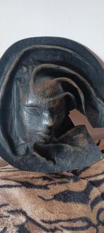 Masker van leer - Kunstwerk, Antiek en Kunst, Ophalen of Verzenden