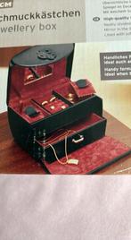 Zwarte sieradendoos met spiegel, Zwart, Ophalen of Verzenden, Hardcase, Zo goed als nieuw