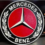MERCEDES BENZ LOGO IJZEREN BORD ZWARE KWALITEIT NIEUW!, Ophalen of Verzenden, Nieuw, Reclamebord