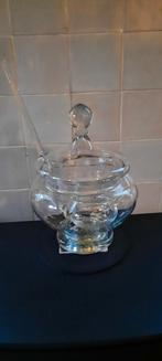 Glazen Bowlschaal met Deksel, Antiek en Kunst, Ophalen of Verzenden