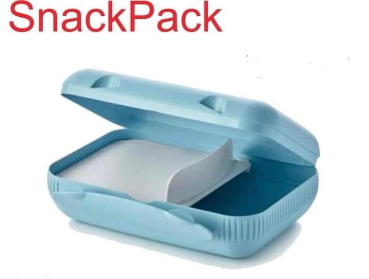 Snackpack Tupperware, Huis en Inrichting, Keuken | Tupperware, Nieuw, Bus of Trommel, Blauw, Ophalen